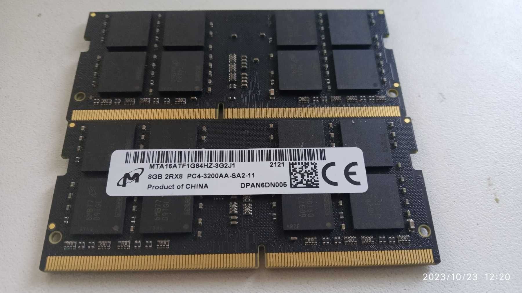 Модуль пам'яті MICRON 8GB DDR4-3200MHz SODIMM