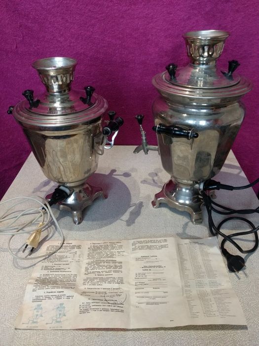 Самовар медь латунь никелированный Цена за один