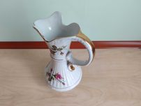 Porcelanowy wazon, wazonik, dzbanek Chodzież, PRL, vintage