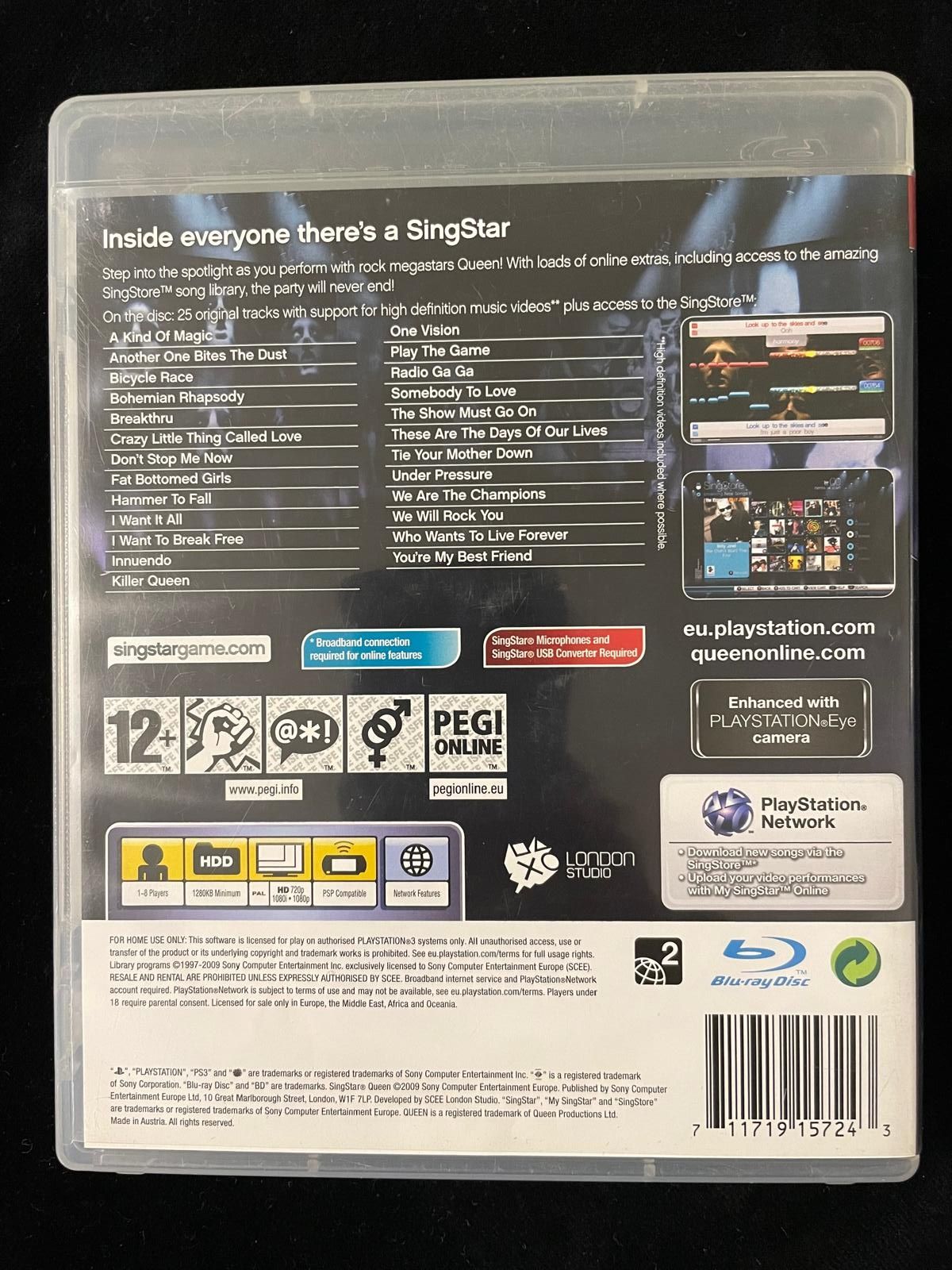Singstar Queen na PS3 Gra 100% sprawna 3xA na Mikrofony