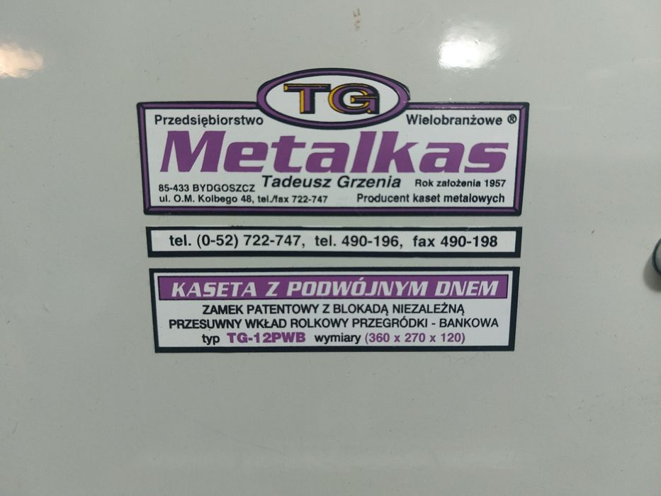 Kasetka Metalkas metalowa duża