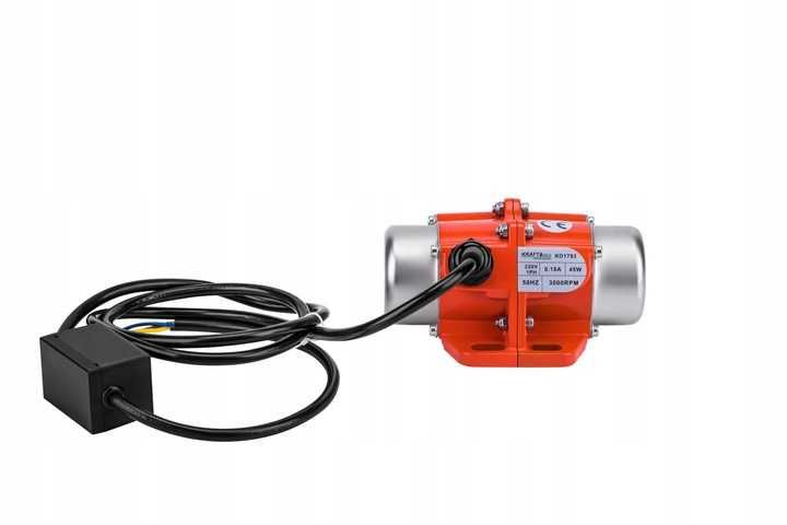 silnik wibracyjny 1 fazowy 45w 3000obr asynchroniczny elektrowibrator