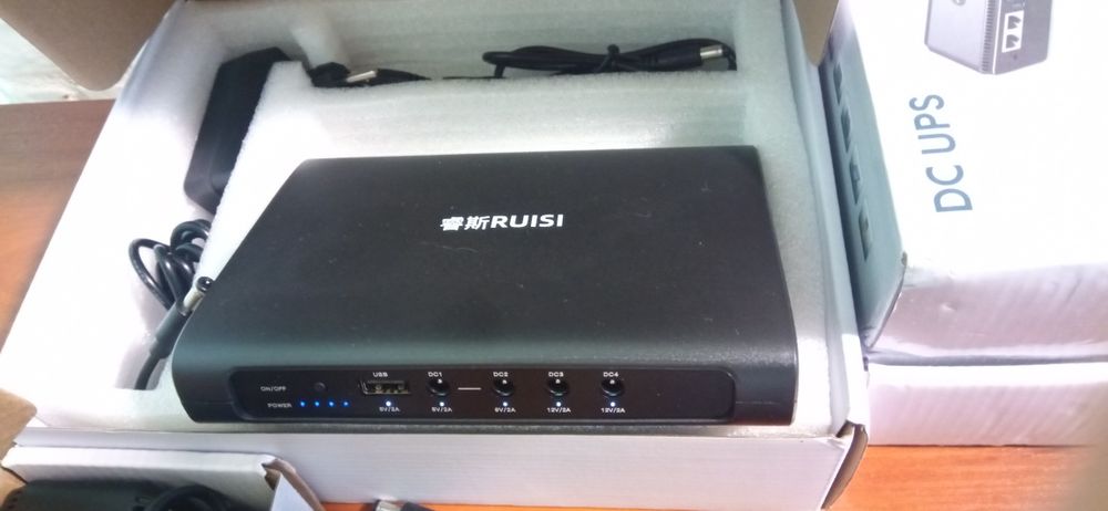 Dc mini ups для роутера і оптики безперебійне живлення