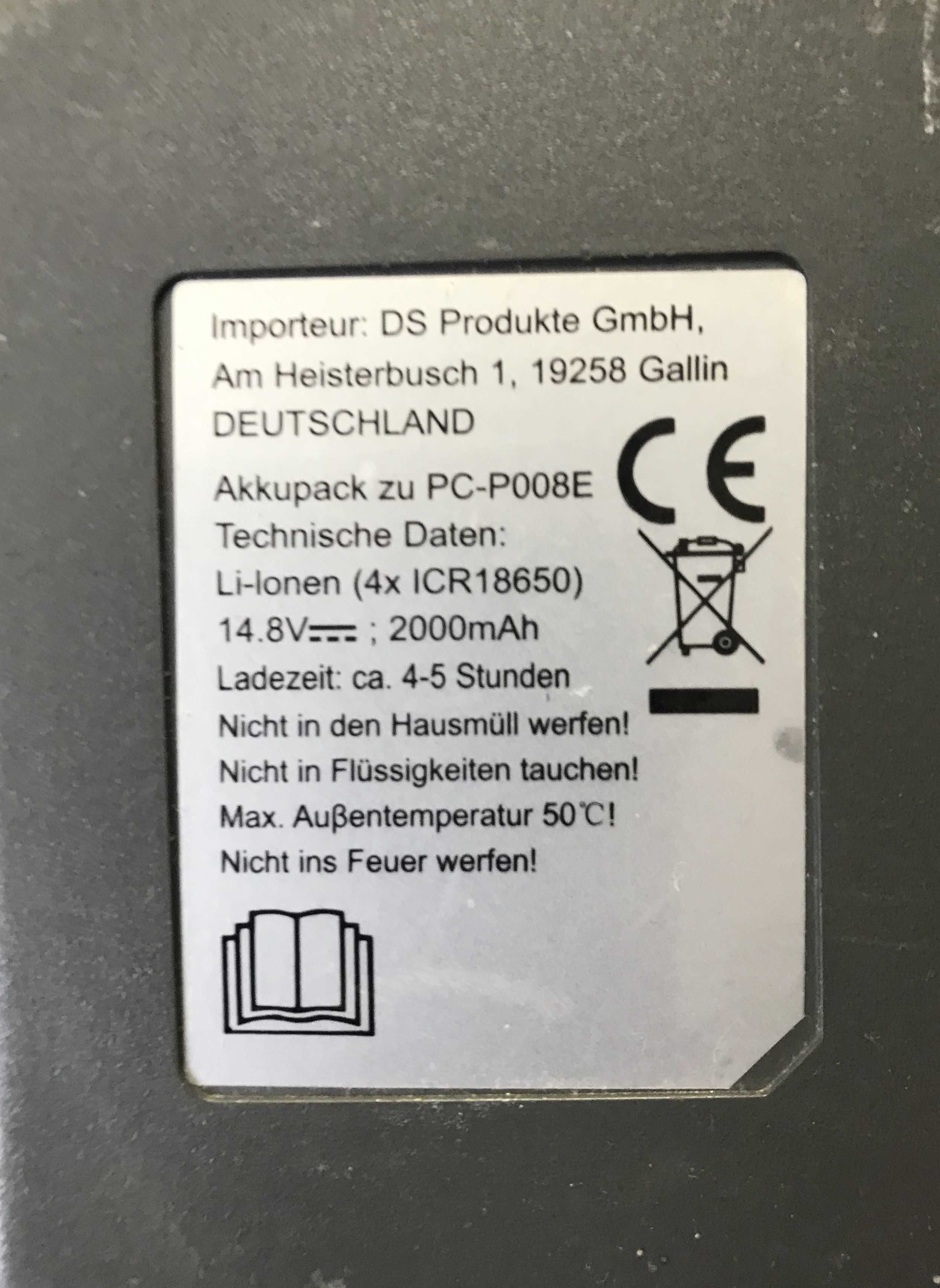 Пилосос акумуляторний CLEENMAX PC-P008E 16.8 вольт, з-за кордону