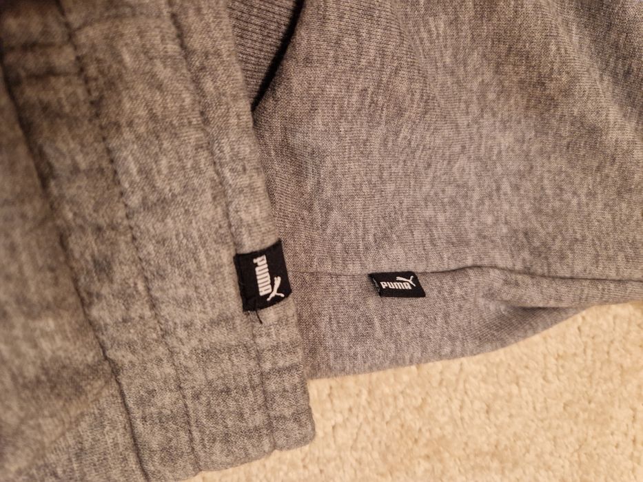 Костюм puma тёплый серого цвета свитшот и штаны