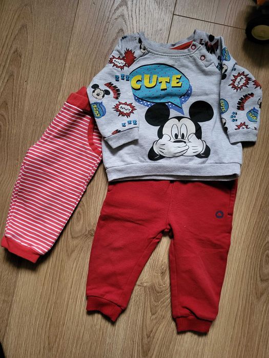 Dres bluza 74 Myszka Miki Mickey mouse, spodnie 68  Mayoral