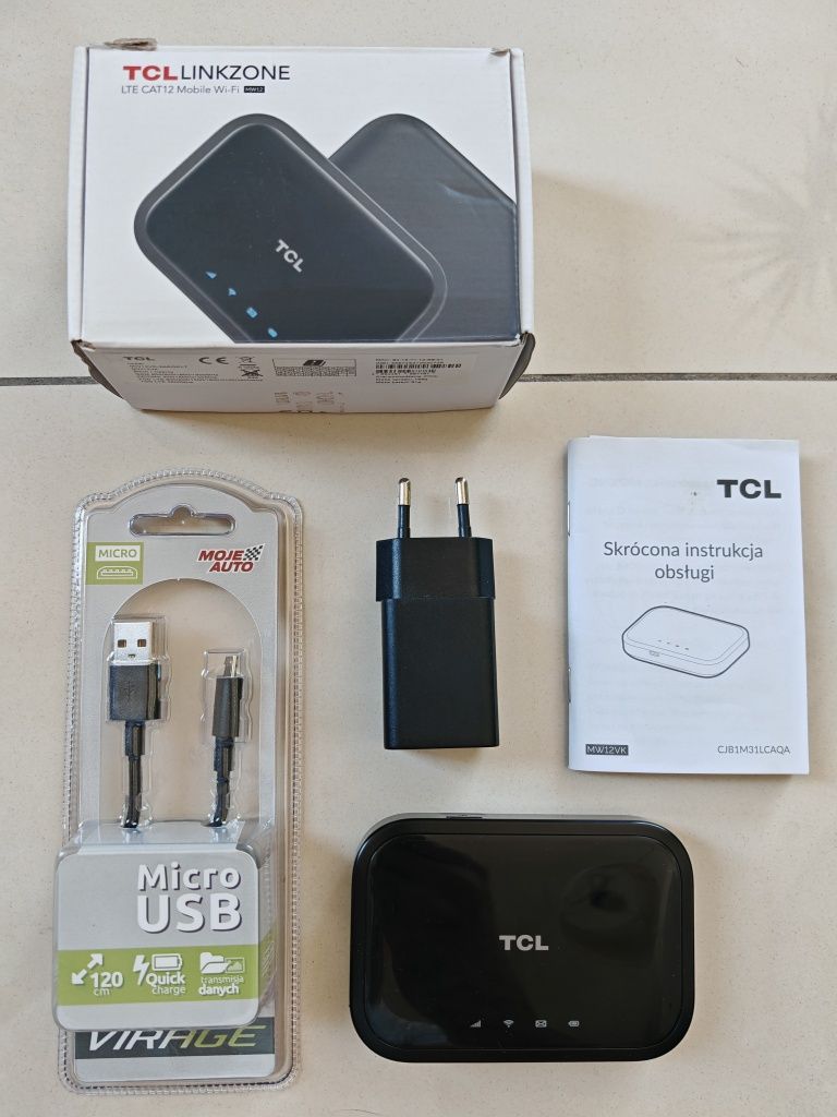 Tcl router MW12VK modem LTE 4G 600 Mbps cat12 wifi Hotspot Sim karta