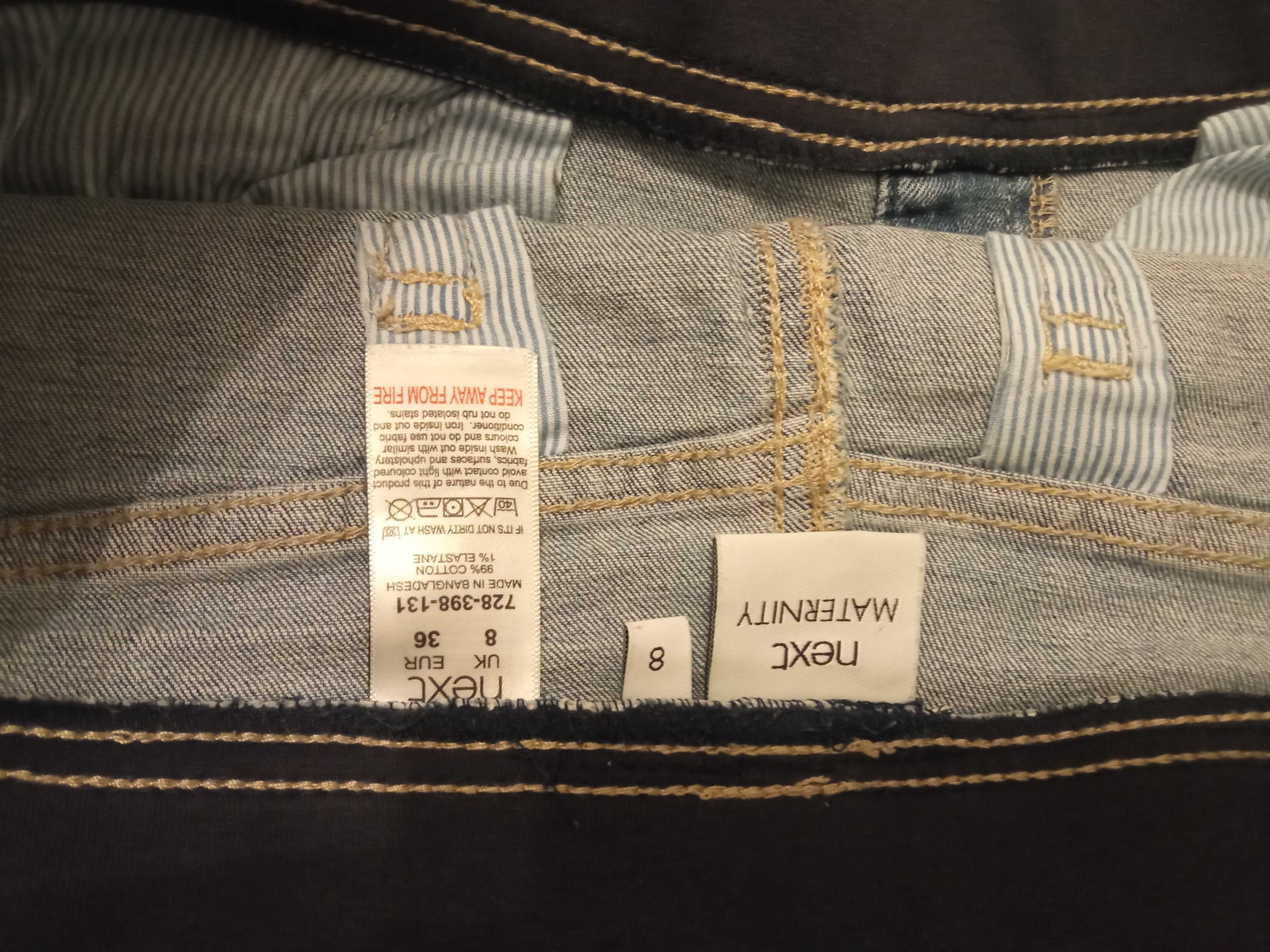 Spódnica jeans ciążowa next 8/36/s