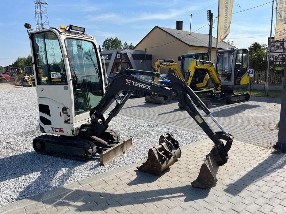 Mini koparka TEREX TC15 z 2012r. szybkozłącze waga 1500kg jak VIO