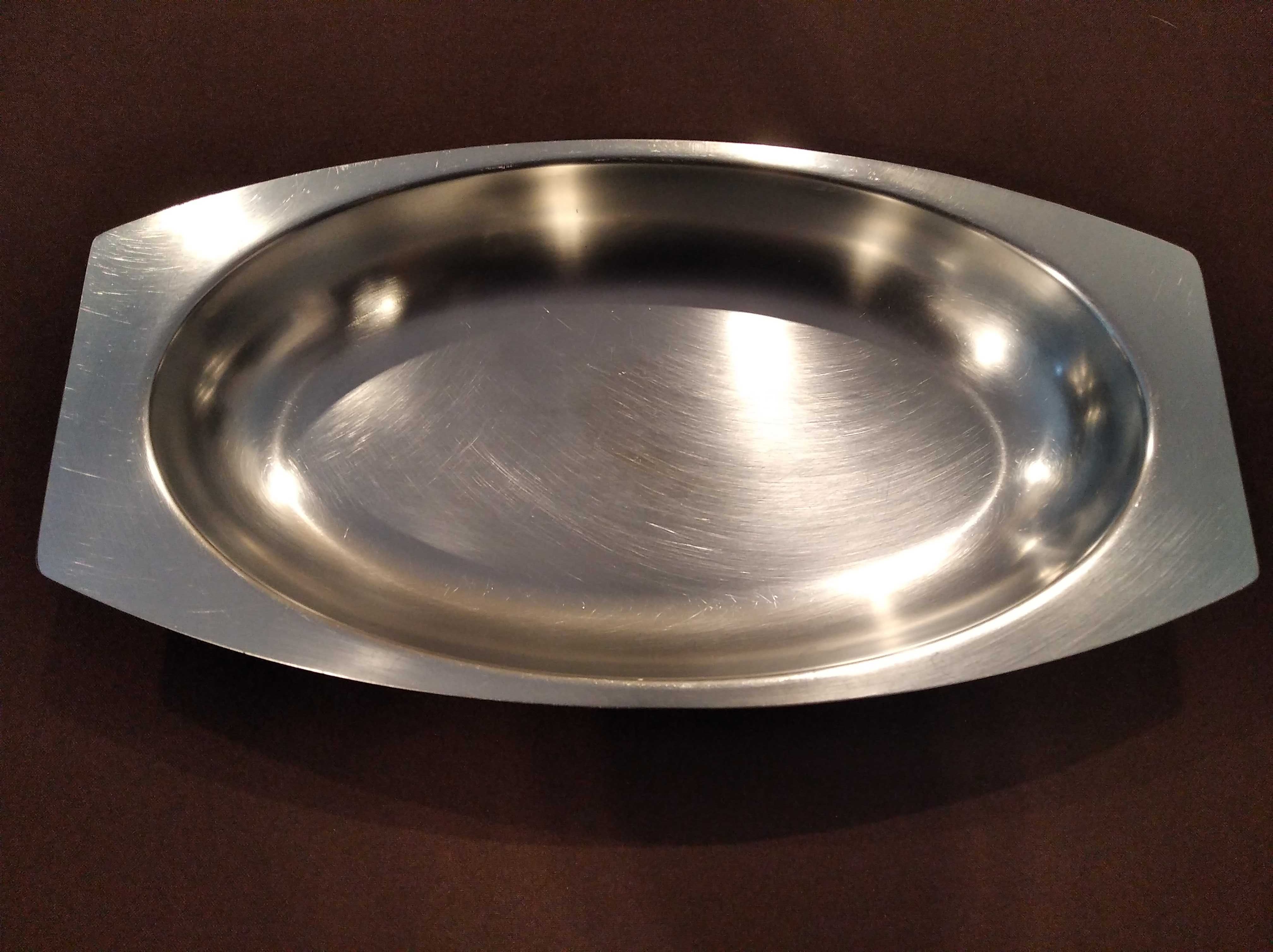 Travessa funda inox 36,5x19x4 cm