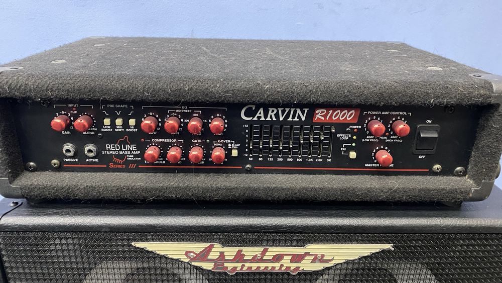 Усилитель  голова для бас гитары Carvin R1000 red line