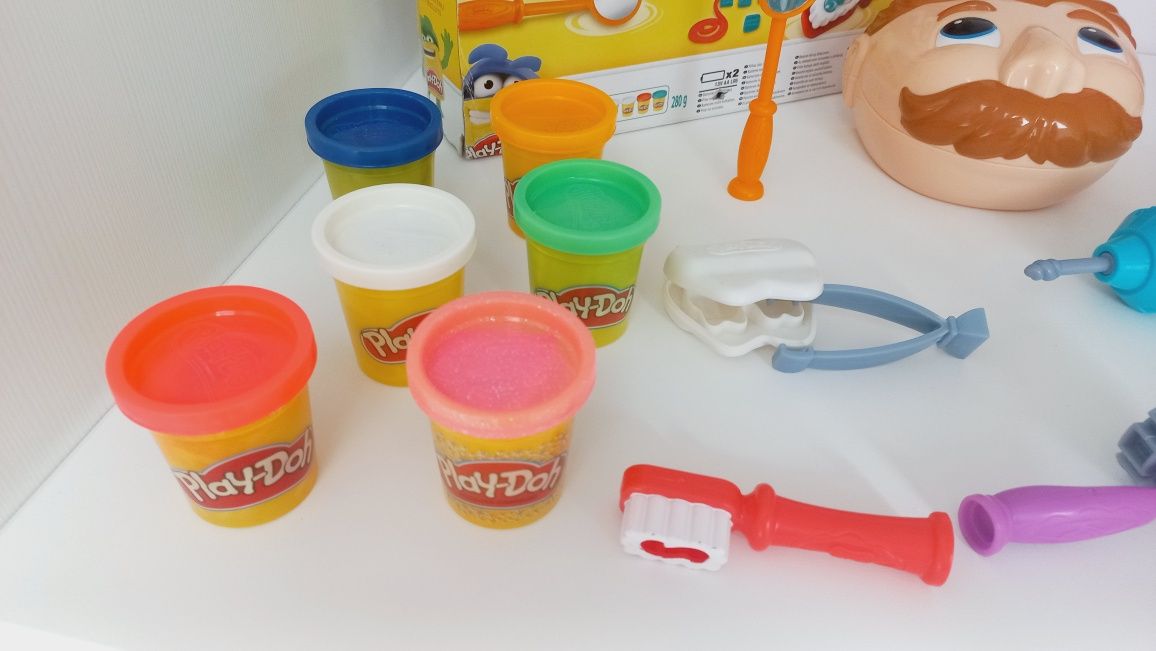 Playdoh ciastolina mega zestaw dentysta choinka foremki