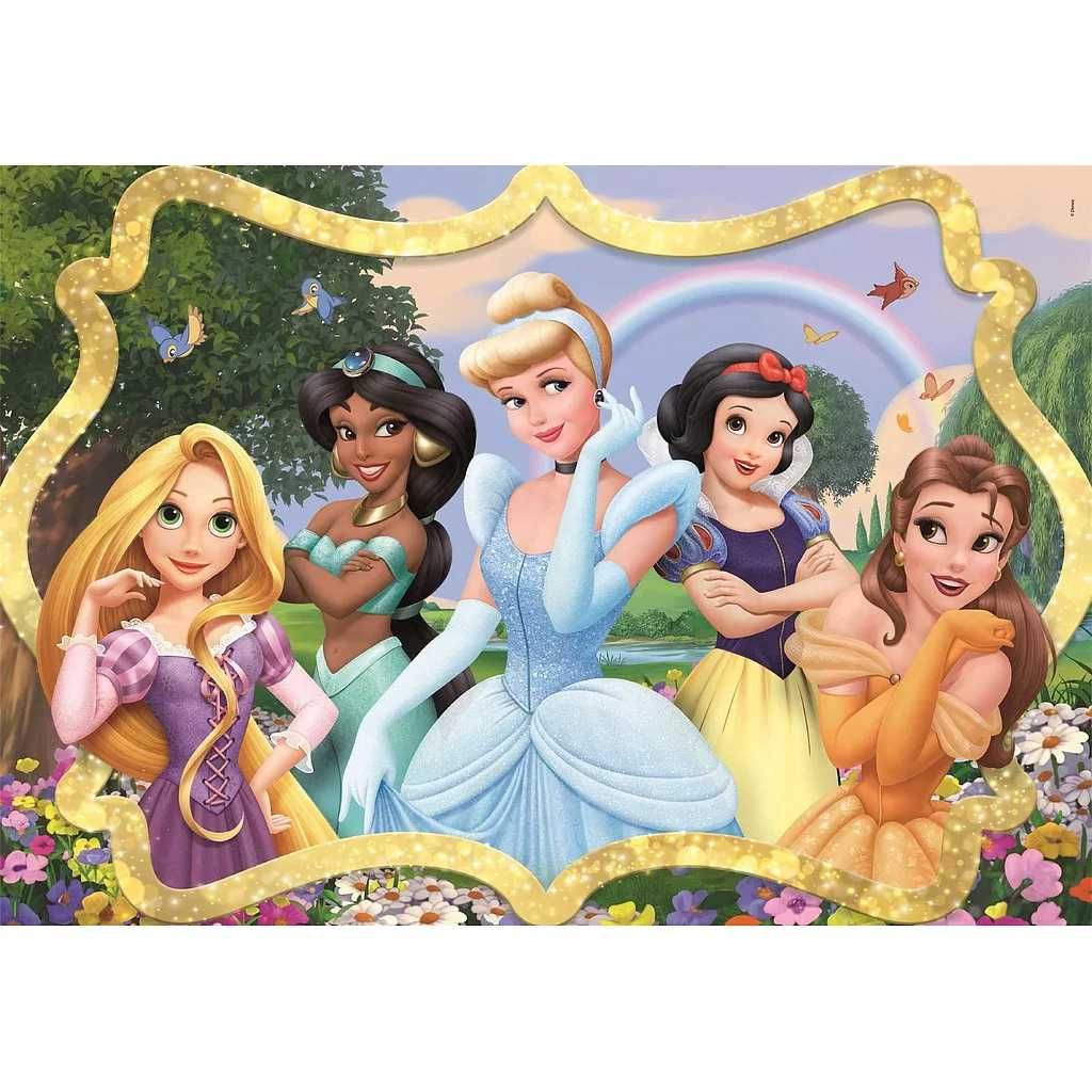 Puzzle Clementoni Disney Princess Super Color 38x27cm 104 peças