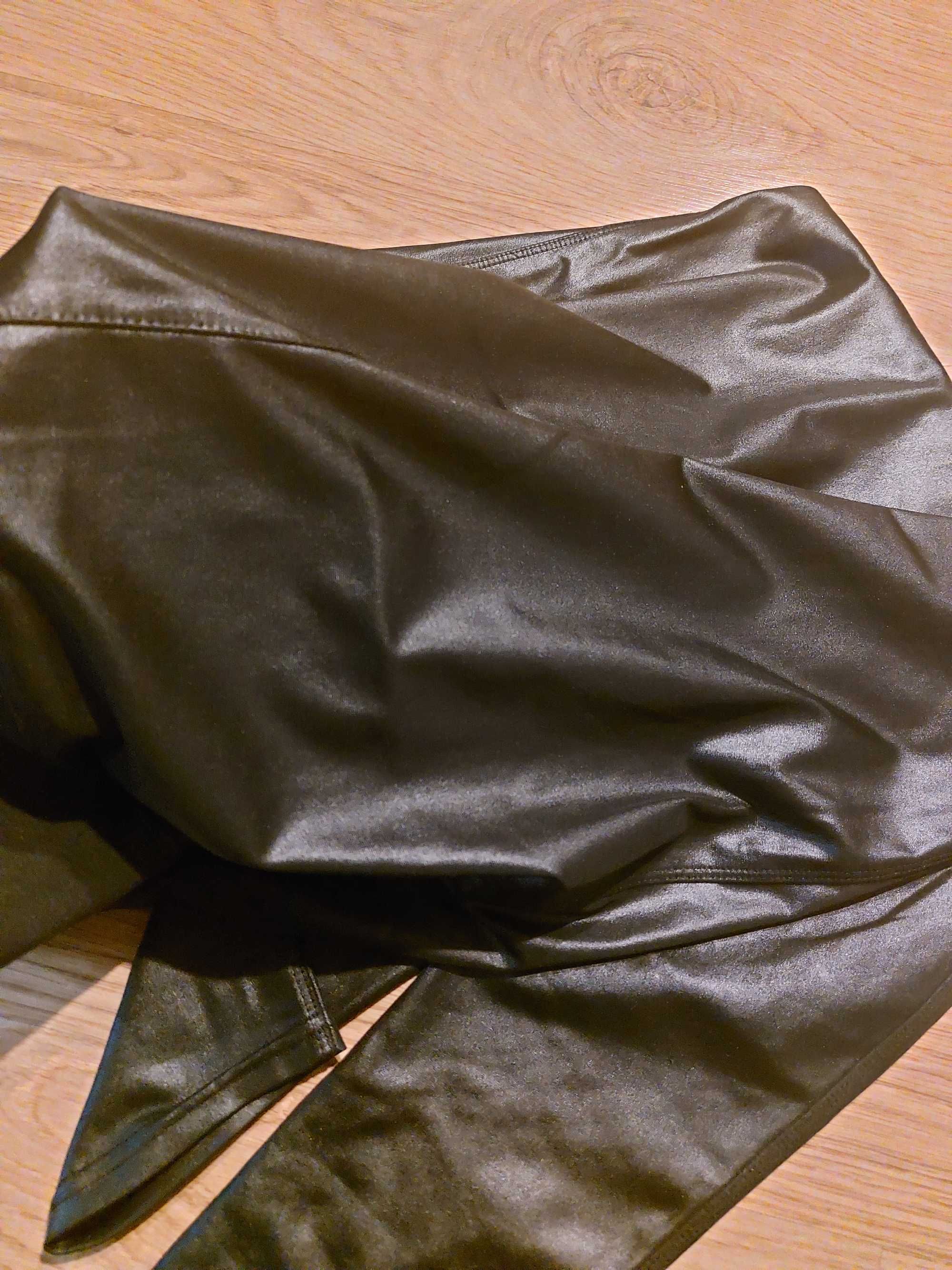 Czarne legginsy getry rozm M/L