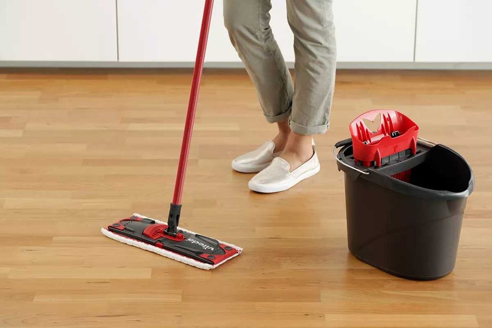 Новинка! Набір для прибирання Vileda H2prO Spin Mop відро з 2 камерами