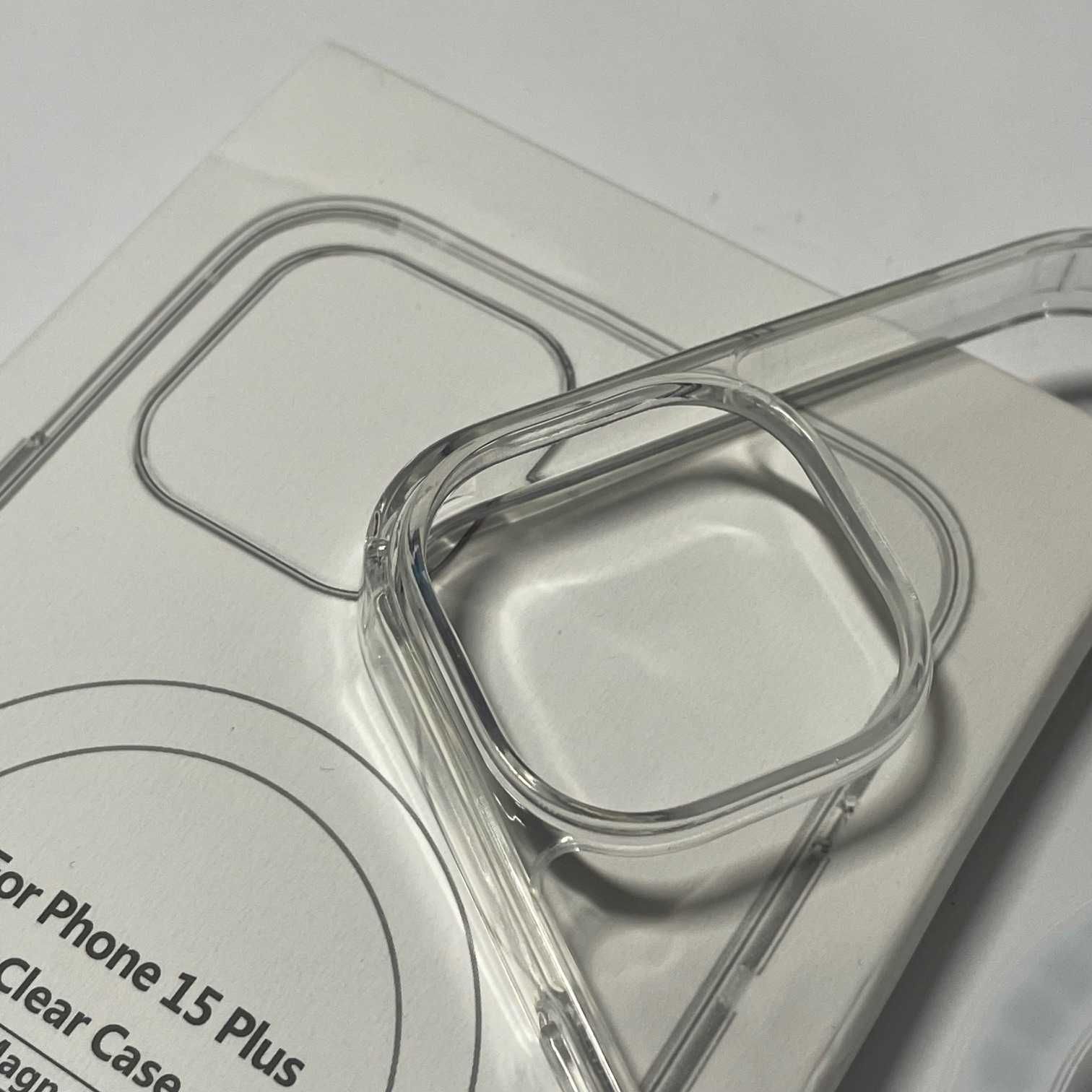 NOWE Etui iPhone 15 Plus Przezroczyste + MAGSAFE Ładowanie Indukycjne