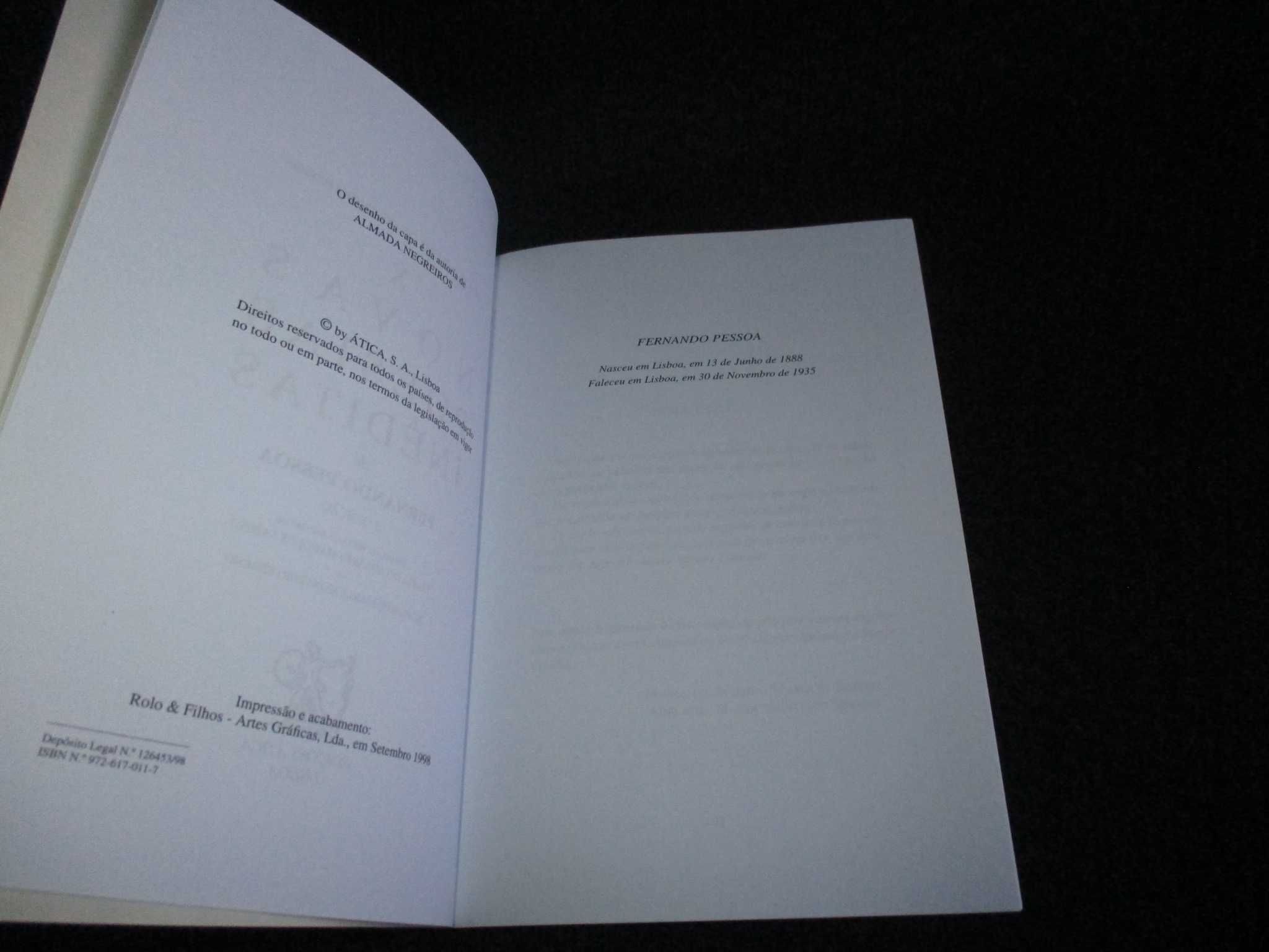 Livro Novas Poesias Inéditas Fernando Pessoa 5ª edição