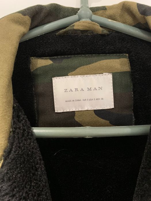 Куртка ZARA з підкладкою у кольорі Мілітарі