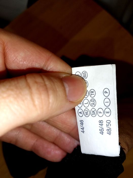 Majtki złote czarna koronka i siatka C&A 44/46