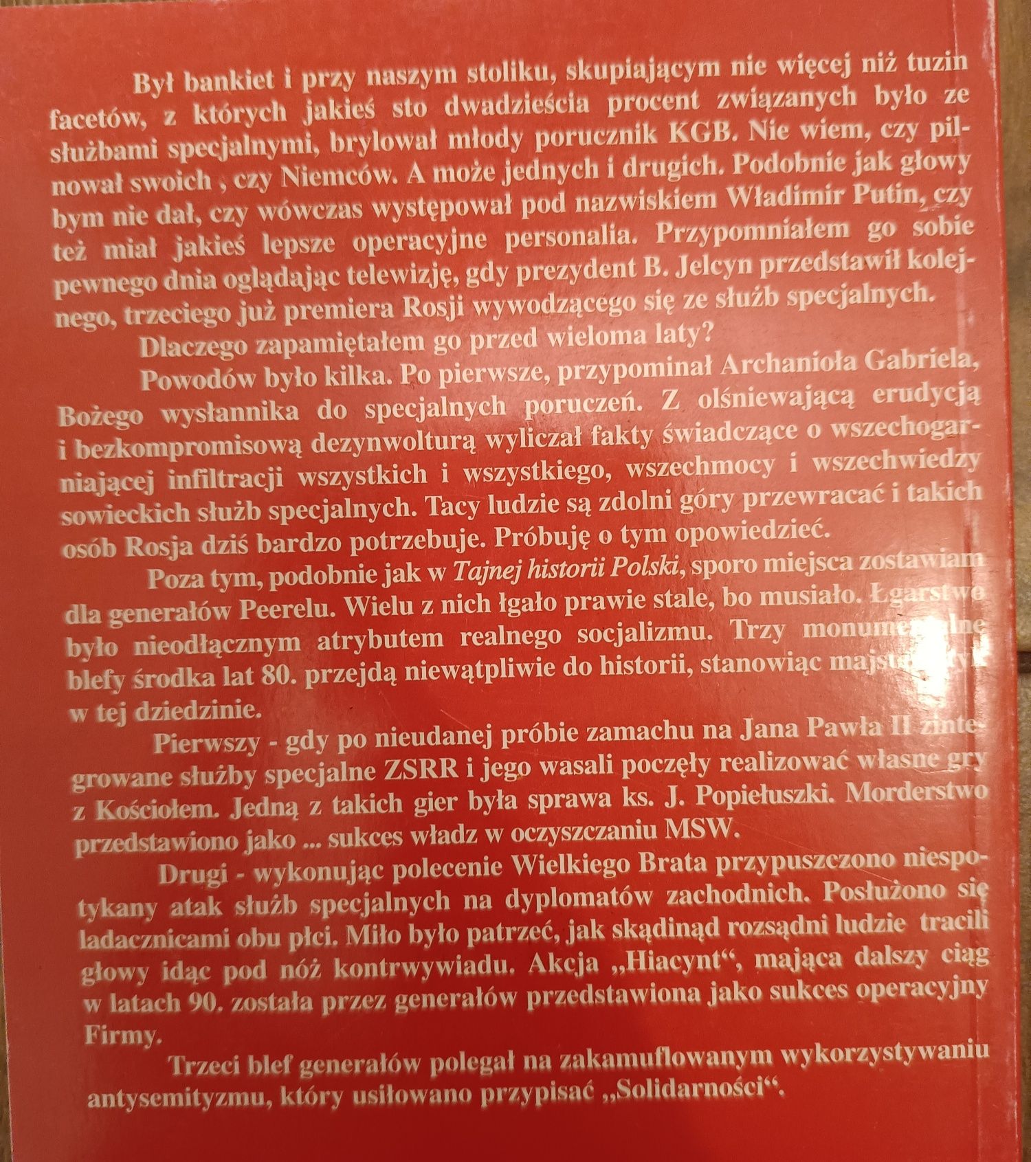 Kim jest Putin Henryk Piecuch tajna historia świata wielki blef genera
