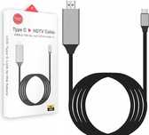 Kabel typ C do HDMI HDTV 4K 30Hz 2 metry przenośny podróżny