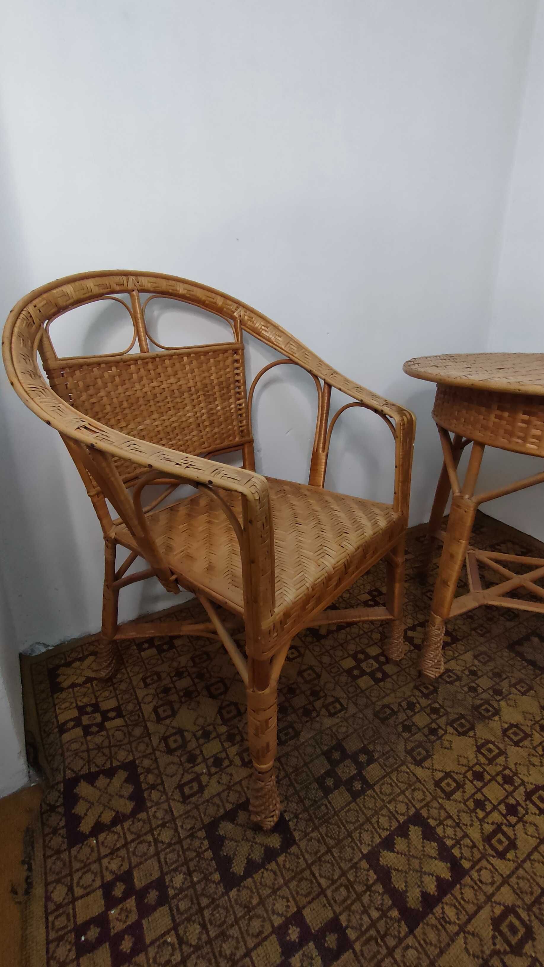Zestaw rattanowy ogrodowy