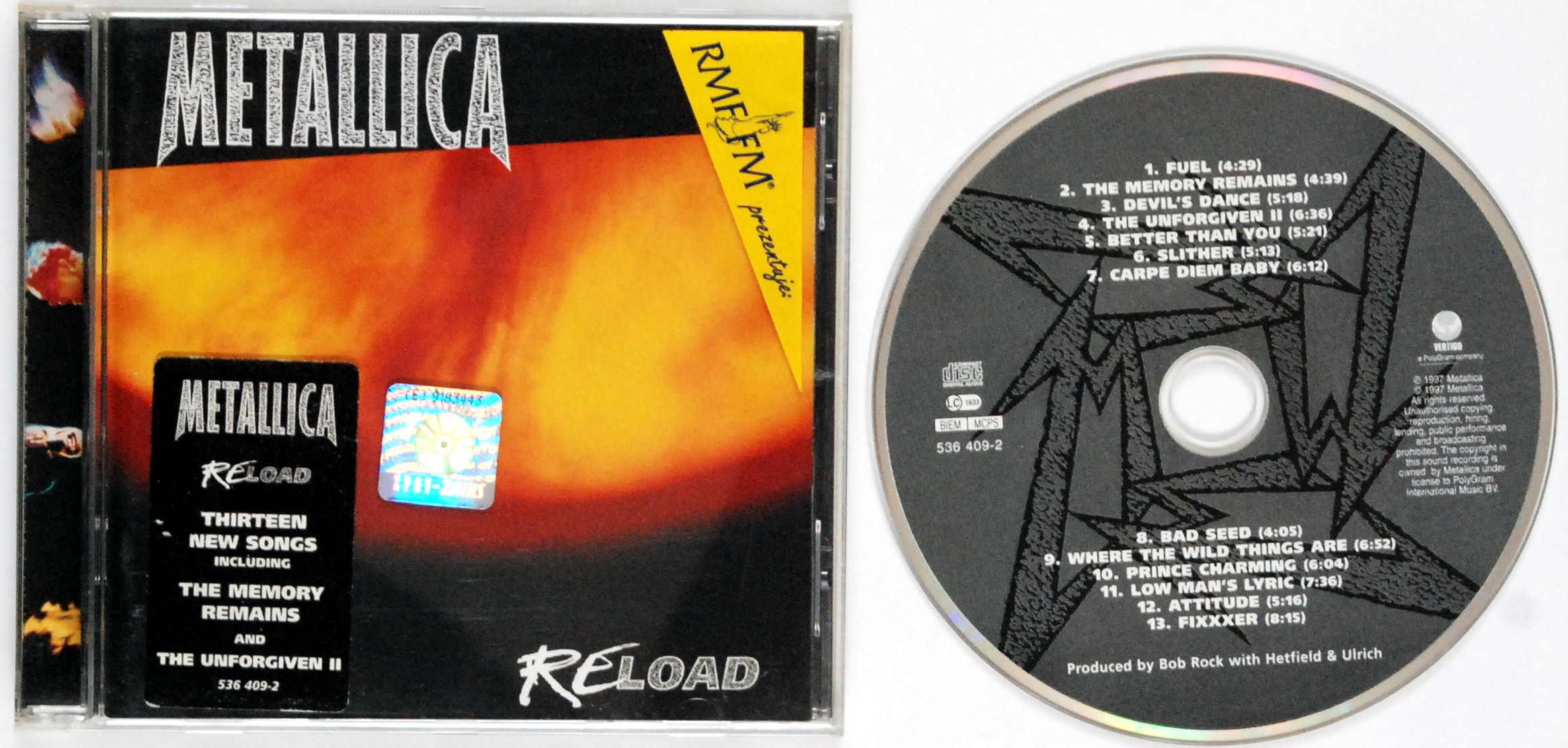 (CD) Metallica - Reload s.BDB