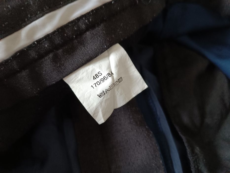 Granatowy garnitur męski The King – rozmiar 48S (170/96/84)