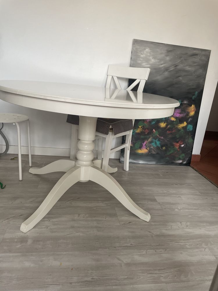 stół biały ikea INGATORP