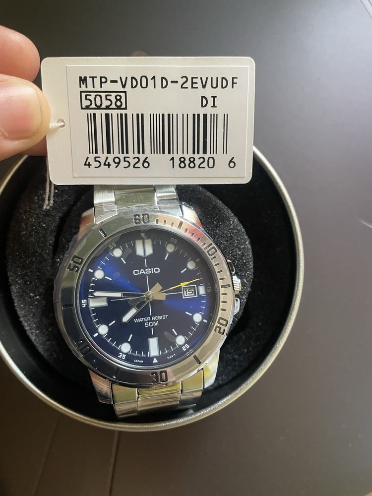 Годинник  casio MTP-VD01D-2EVUDF часи муржские касио чоловічий