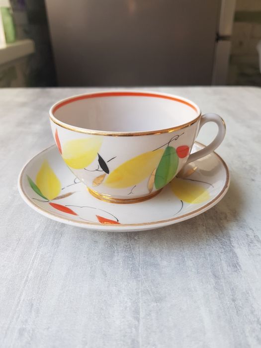 Блюдце чашка полонне фарфор