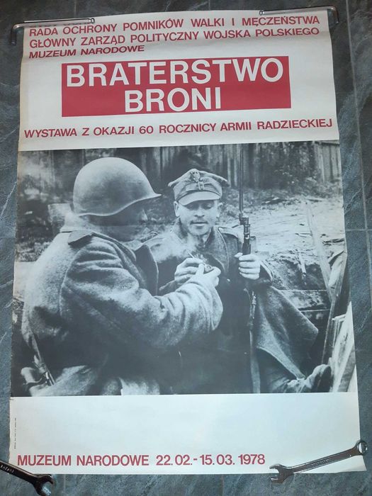 Plakat PRL Wojsko Polskie Rosja 1978 Braterstwo Broni Armia Radziecka