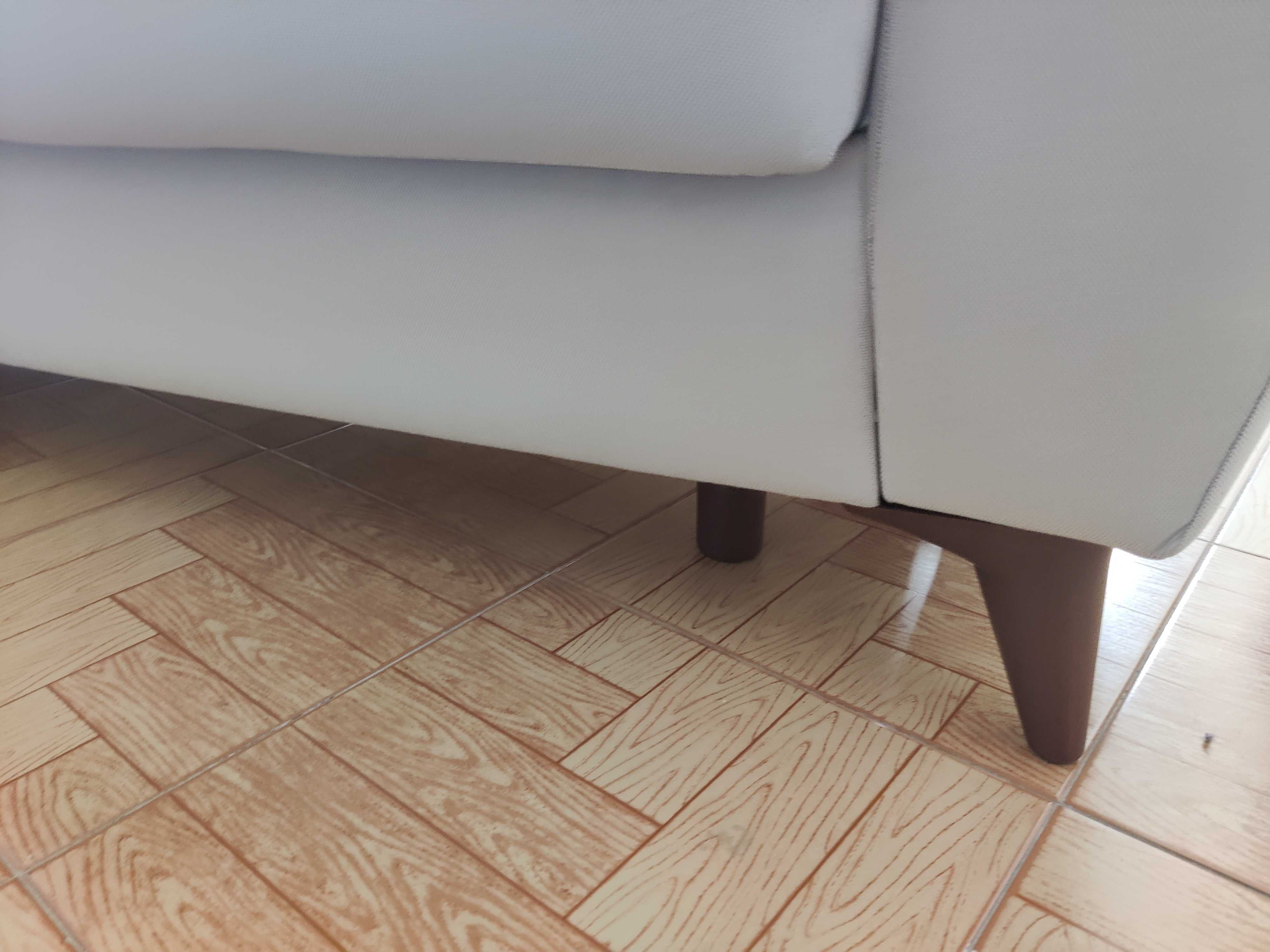 Sofá-cama de 3 lugares em cinzento