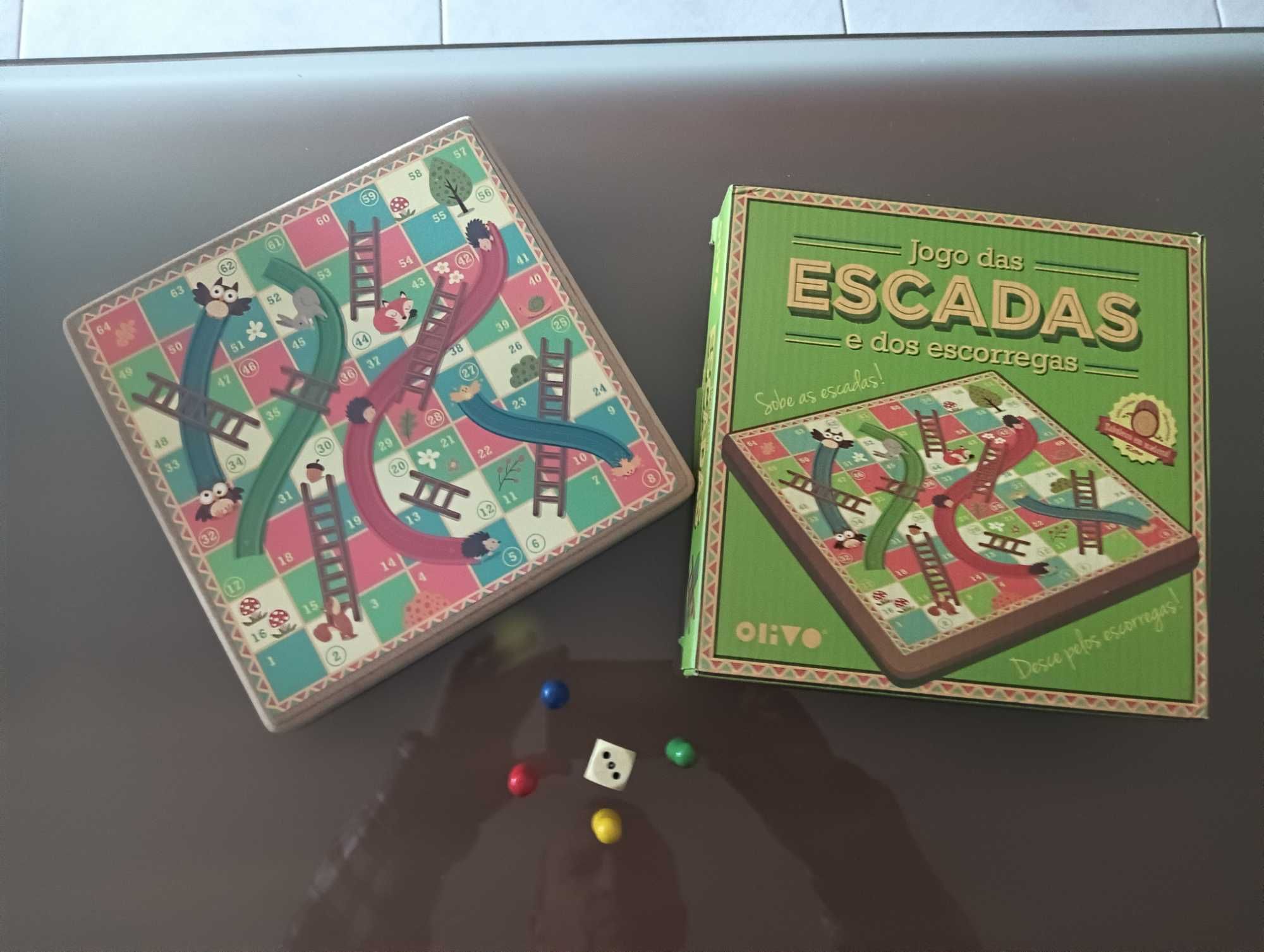 Jogo em madeira - Escadas e Escorregas