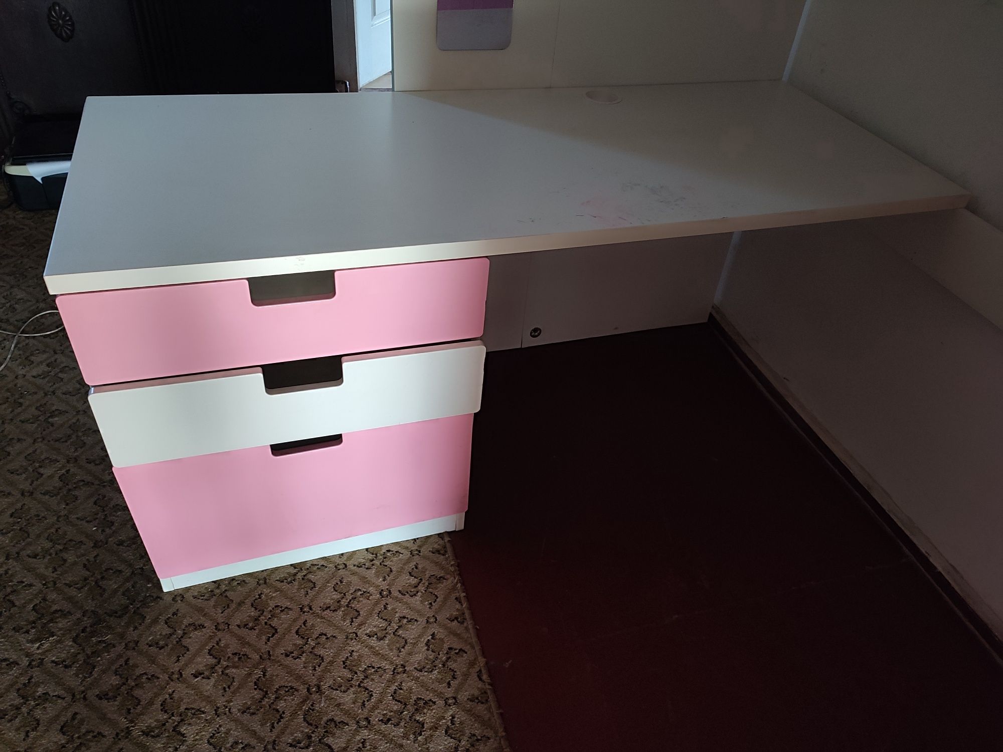 Łóżko piętrowe z biurkiem IKEA