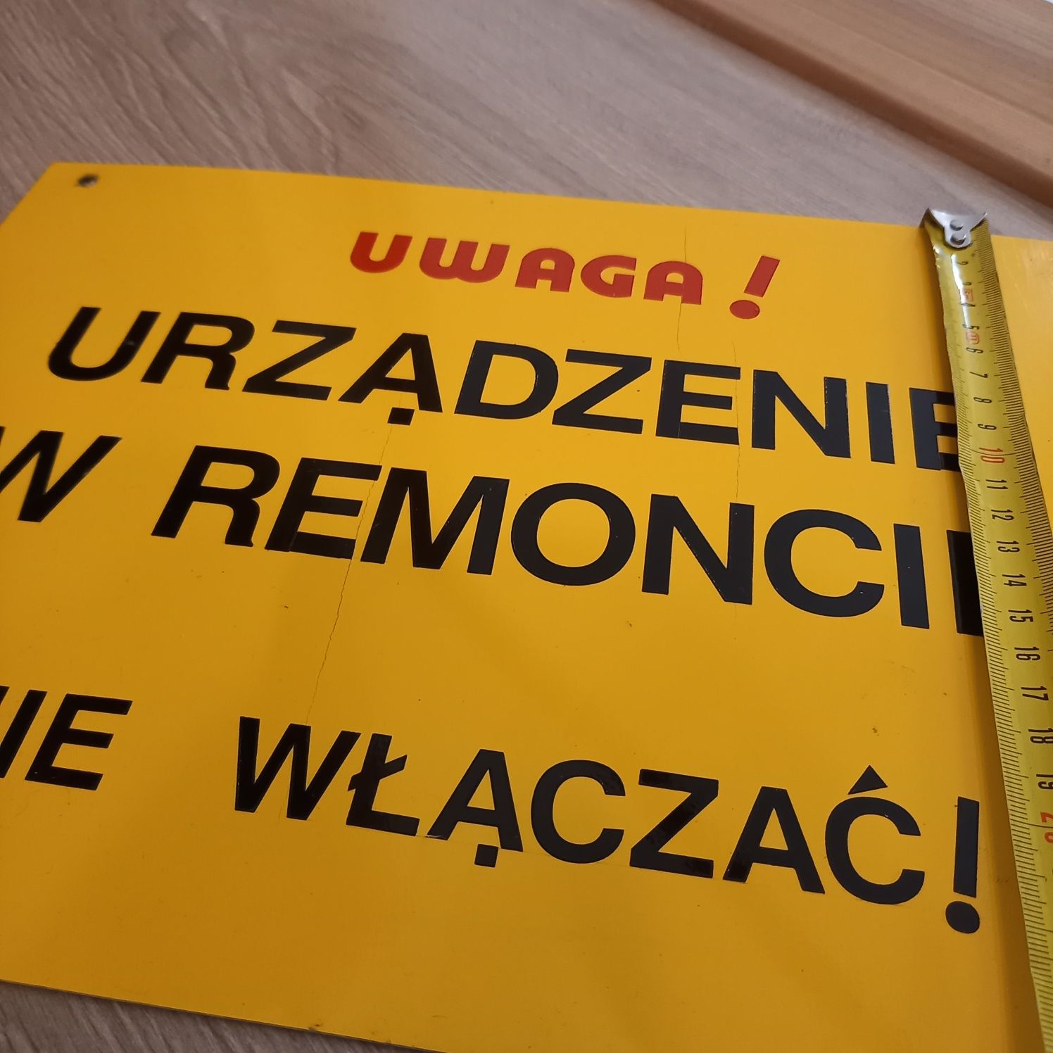 Tablica stalowa urządzenie w remoncie