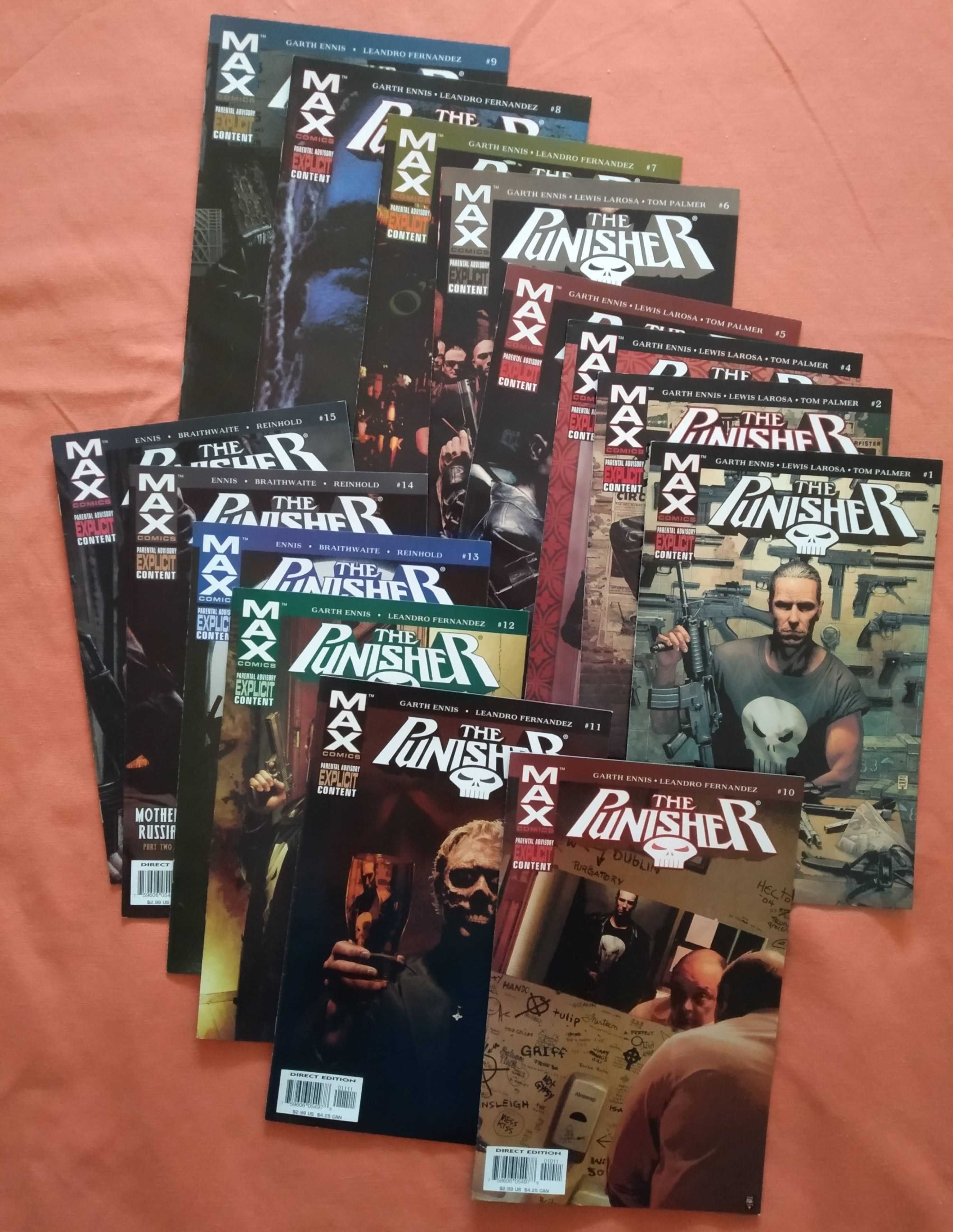 Coleções Marvel (Wolverine, Captain America, Deadpool, Punisher)