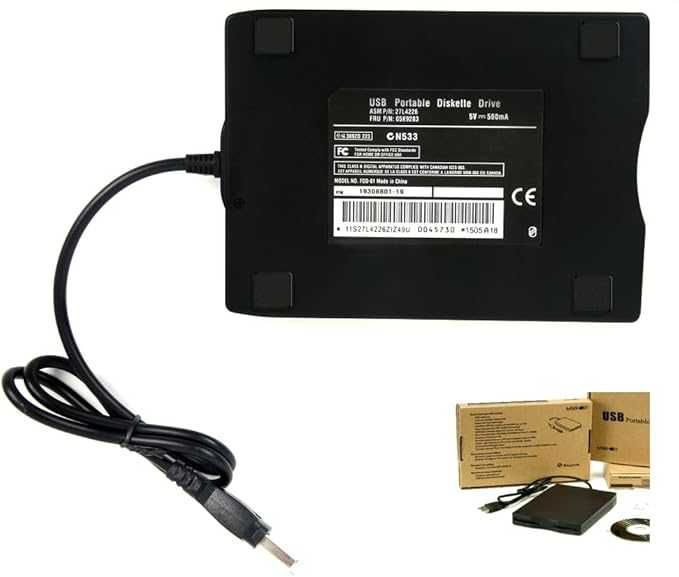 Napęd Dyskietek USB 3.5" 1,44MB do Windows 7/8/10/11 Plug&Play