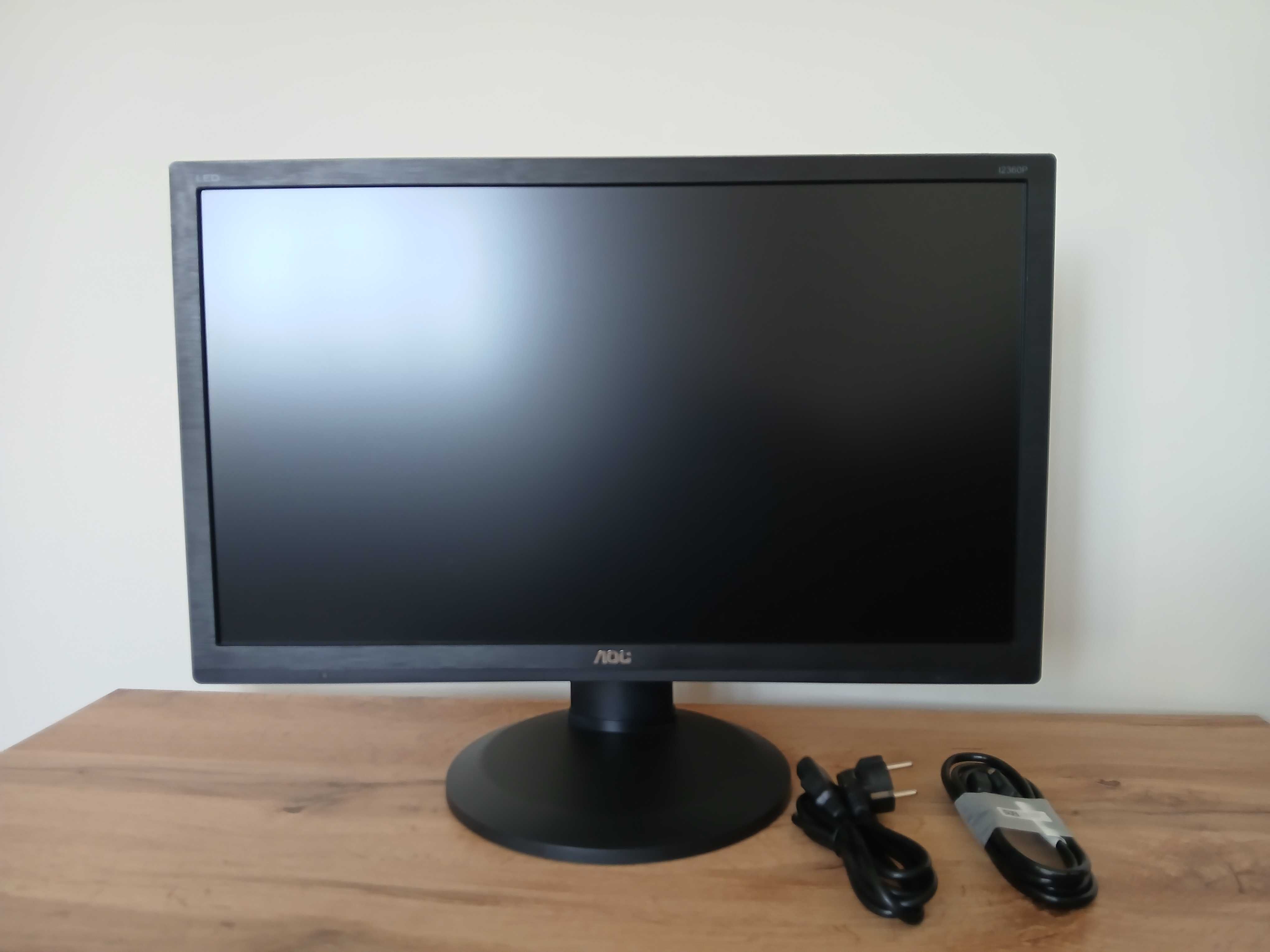 Monitor AOC 23,6" LED IPS HDMI/DVI/D-SUB Głośniki Pivot USB - STAN BDB