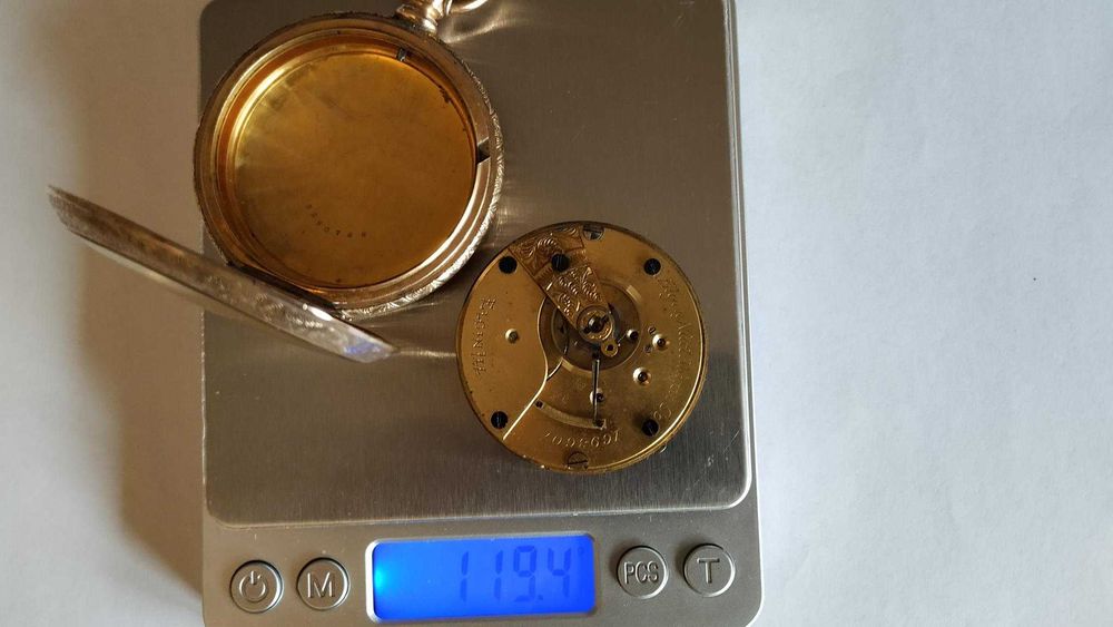 Złoty Zegarek Kieszonkowy  Elgin National Watch Co 1866=1875, Royal