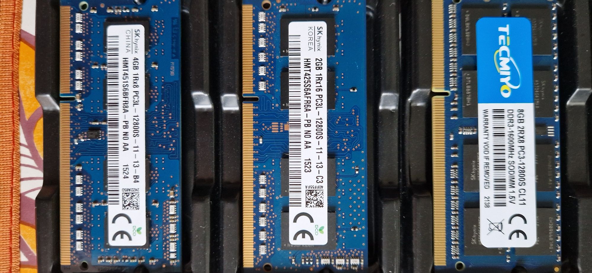 Memória RAM para Computadores Portáteis, 3GB, 4GB e 8GB