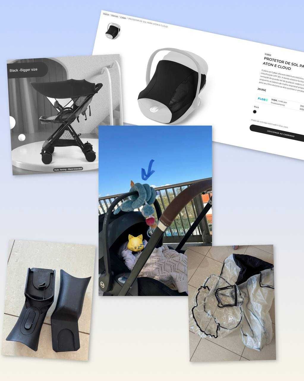 Carrinho CYBEX Platinum Priam (Chrome With Brown Details)