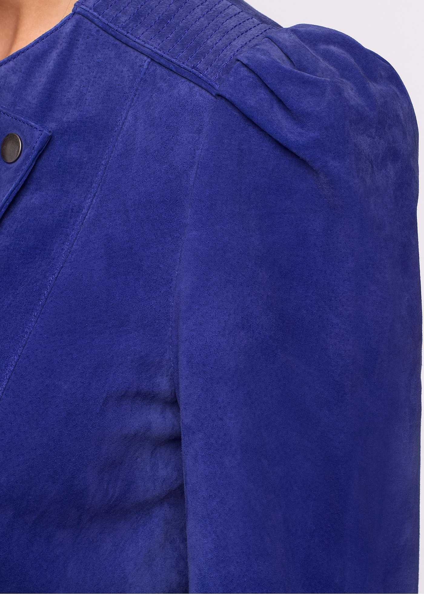 Шкіряна куртка колір королівський синій від BODYFLIRT Німеччина