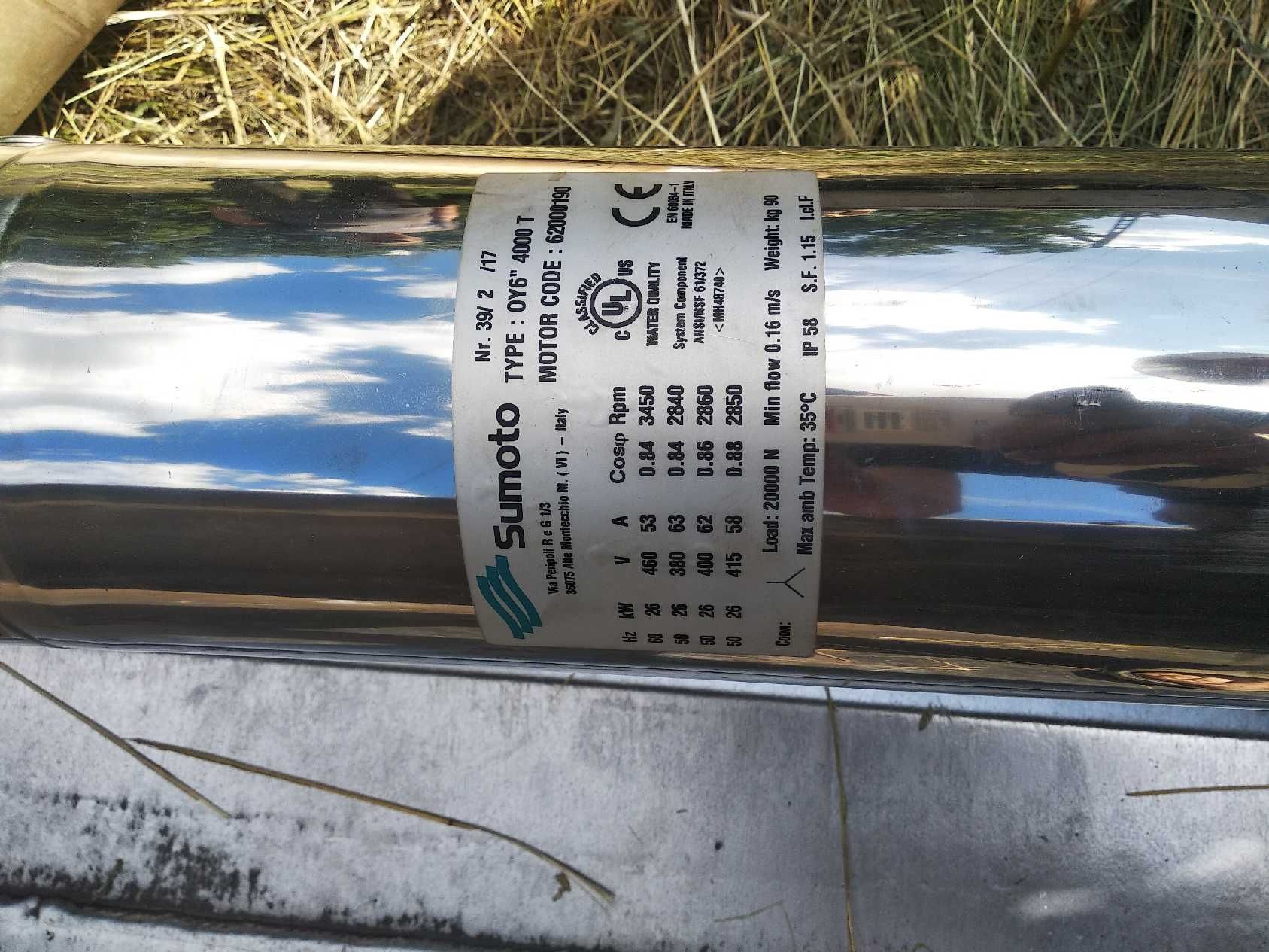Pompa głębinowa SPO 60-15 26kw OMNI deszczownie nawadnianie BELARDI