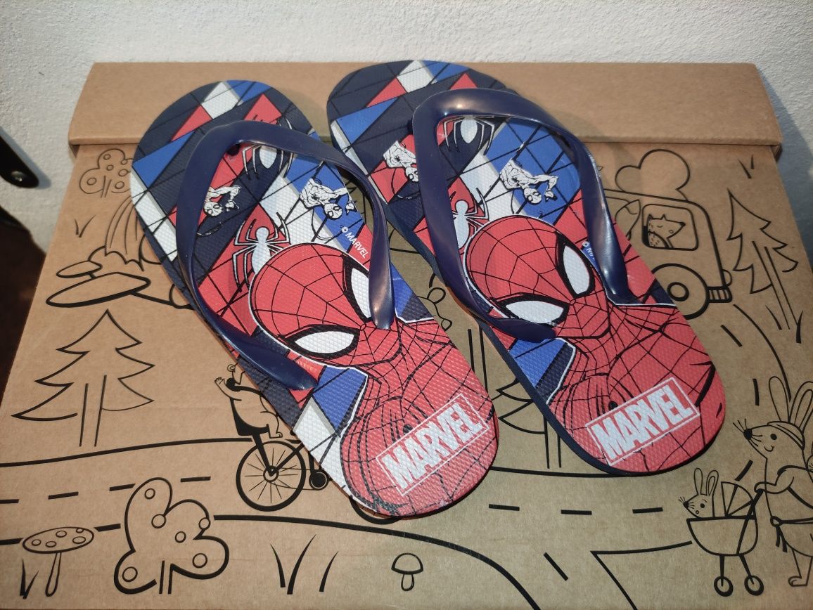 Klapki Marvel spiderman Roz.31  japonki wodoodporne, kapcie, buty