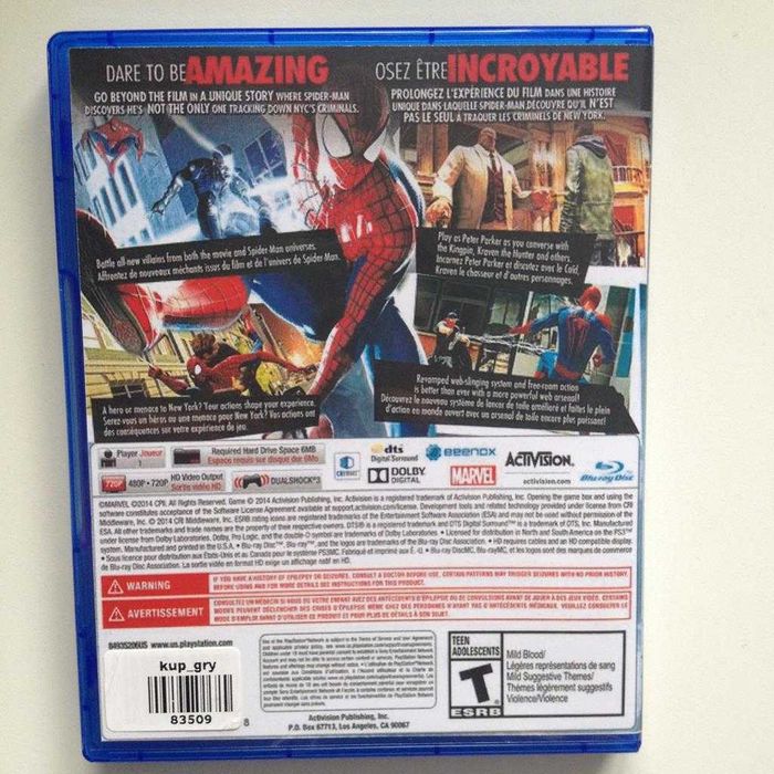 Amazing Spider-Man 2 PlayStation 4 PS4 Sklep W-wa Ursynów
