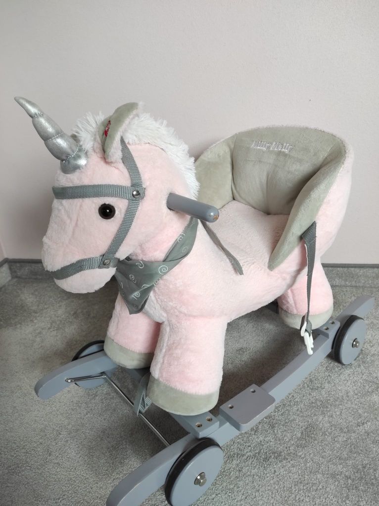 interaktywny konik na biegunach polly milly mally