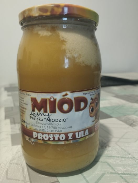 Miód leśny z Mazur 4 słoiki