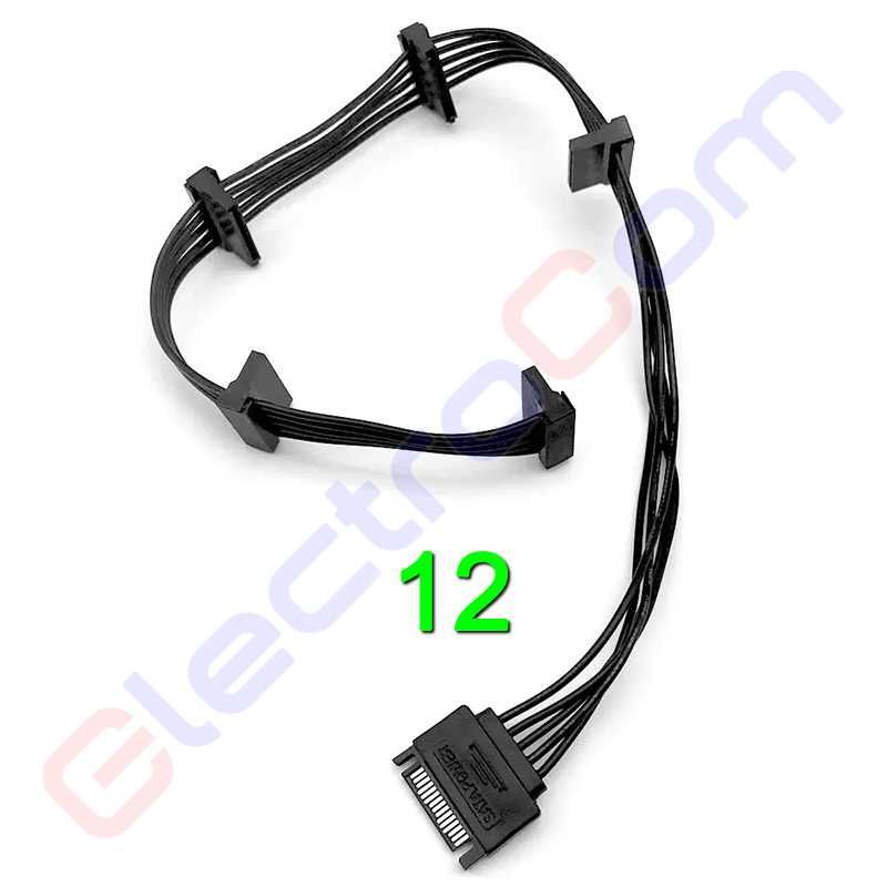 Кабель, перехідник для ПК - SATA, Molex, 6pin, 8pin