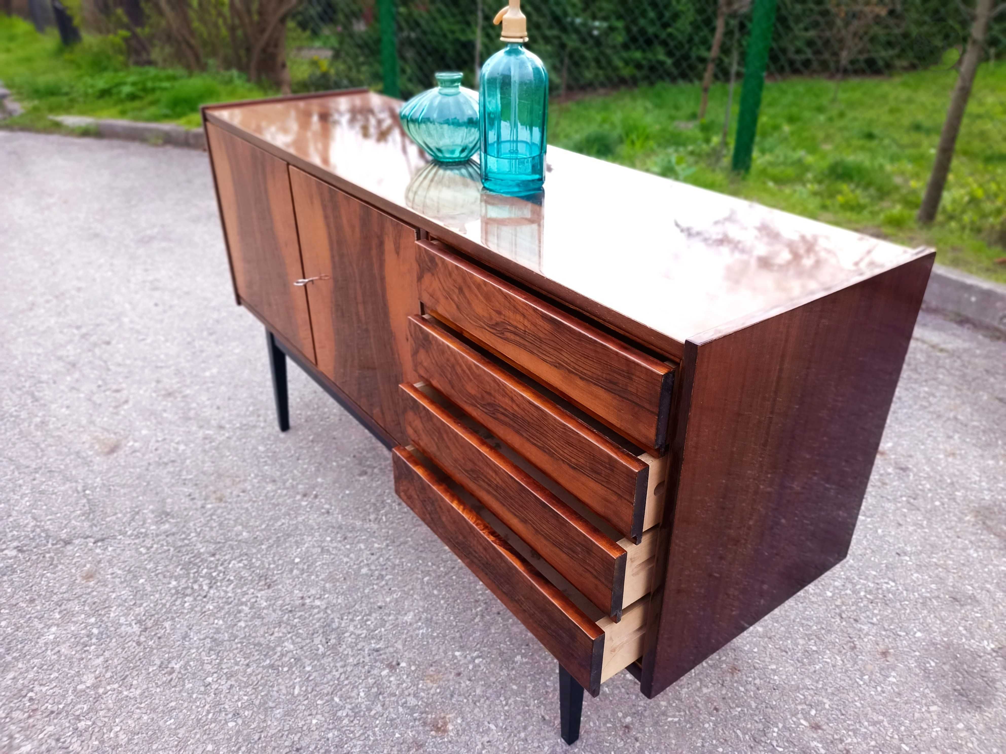 Komoda sideboard PRL St Albrecht zestaw jak Bygdoskie Wioletta